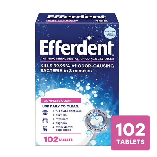 Efferdent Denture & Retainer Cleanser Tablets, Complete Clean
