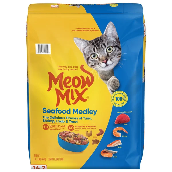 Meow Mix Seafood Medley Dry Cat Food