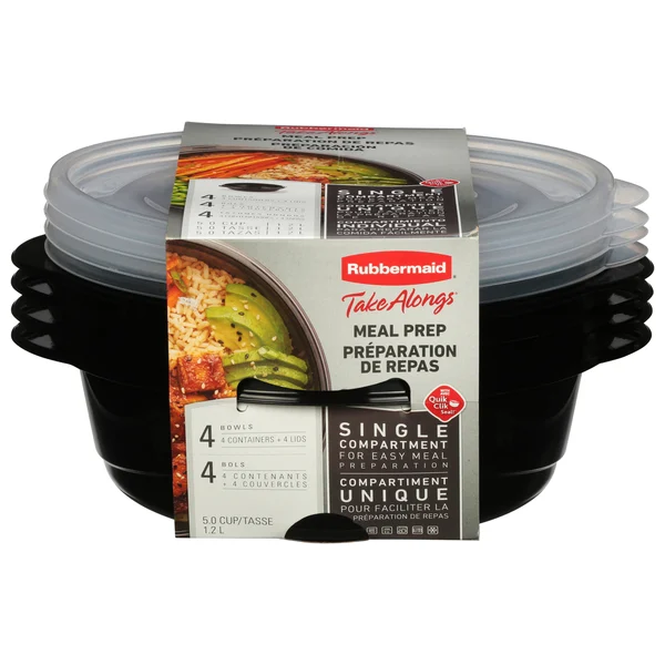 Rubbermaid Containers & Lids, Bowls, Meal Prep, 5.0 Cup