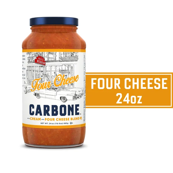 Carbone Four Cheese Pasta Sauce, Italian Tomatoes, No Sugar Added