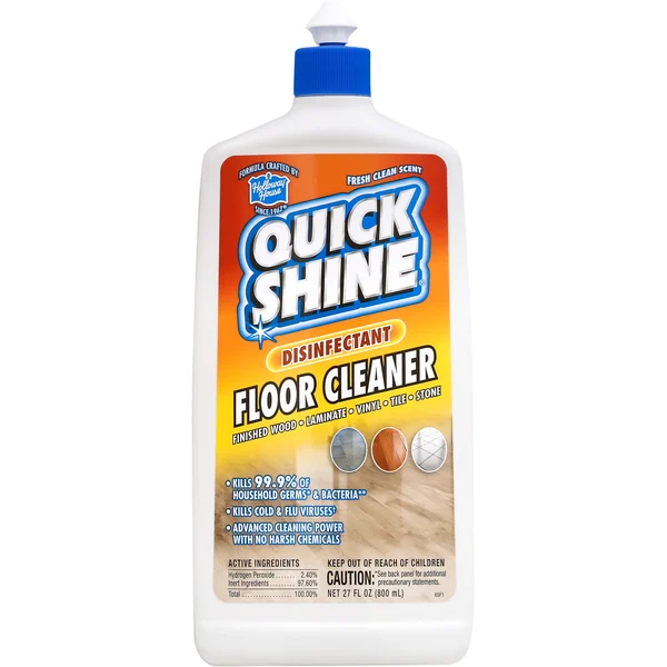 Quick Shine Floor Cleaner, Disinfectant, Fresh Clean Scent