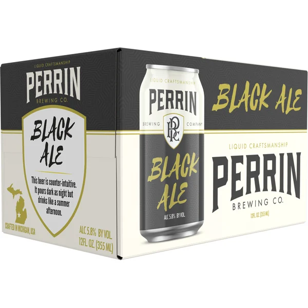 Perrin Brewing Co. Perrin Black Ale 6 Pack 12 fl oz Can