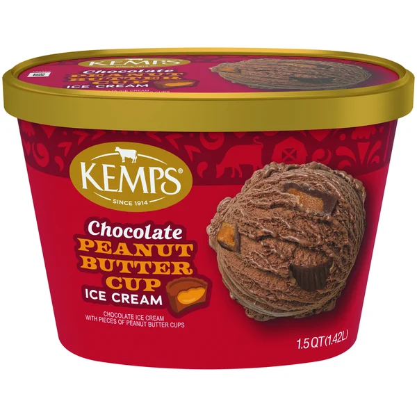 Kemps Chocolate Peanut Butter Cup Ice Cream