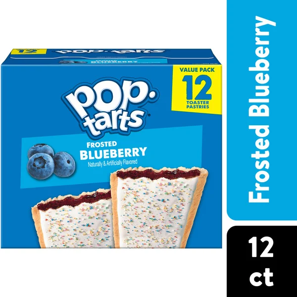 Pop-Tarts Frosted Blueberry Toaster Pastries, Breakfast Foods, Value Pack