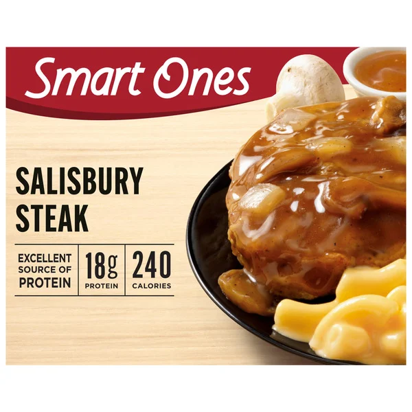 Smart Ones Salisbury Steak with Onion Gravy & Macaroni & Cheese Frozen Meal
