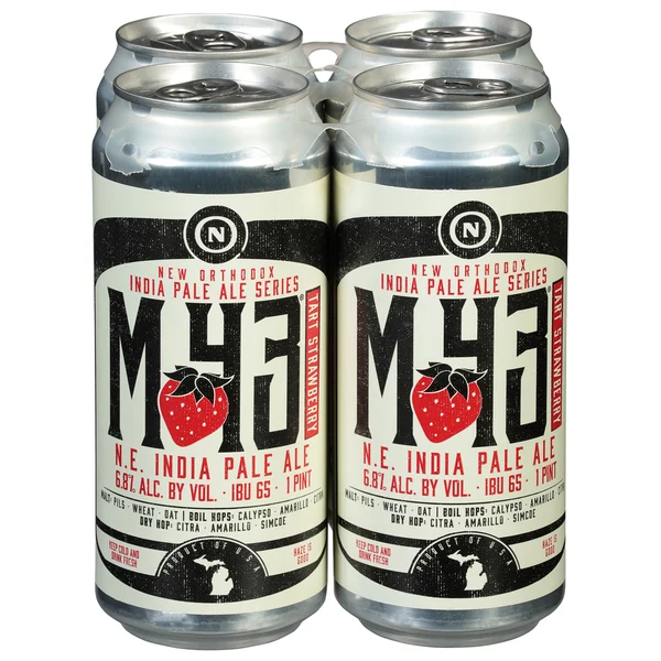 Old Nation Brewing Co. Beer, N.E. India Pale Ale, Tart Strawberry
