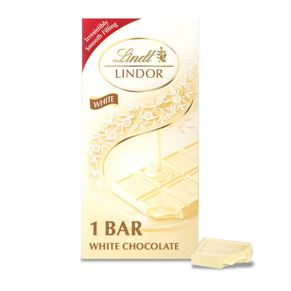 Lindt Lindor White Chocolate Candy Truffle Bar
