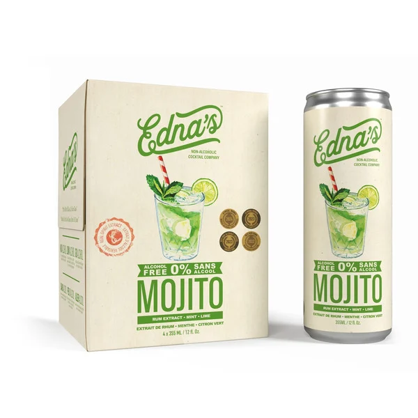 Edna's Non-Alcoholic Cocktails 0% Alcohol Mojito