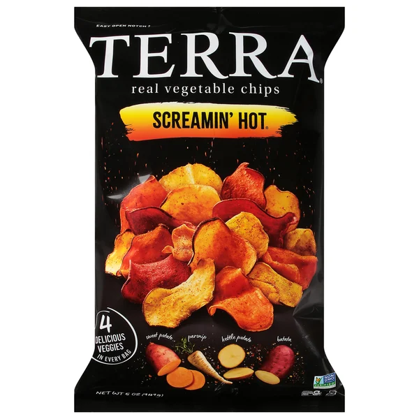 TERRA Vegetable Chips, Real, Screamin' Hot