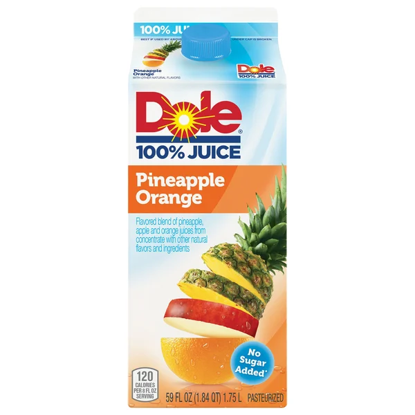 Dole 100% Juice, Pineapple Orange