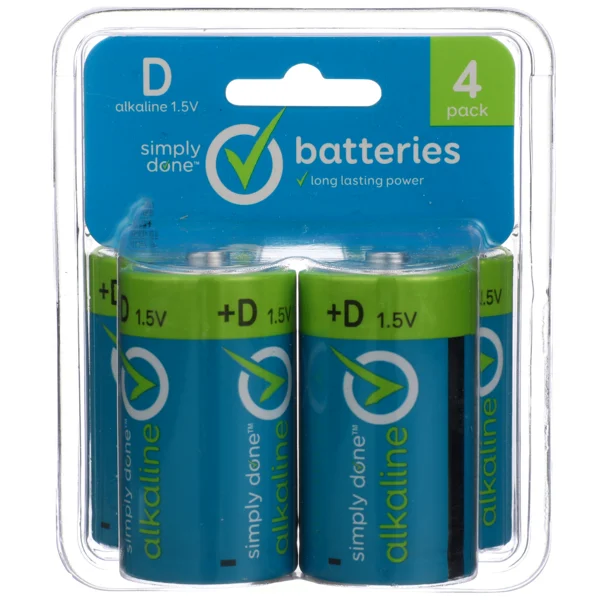 Simply Done Size D Alkaline Batteries