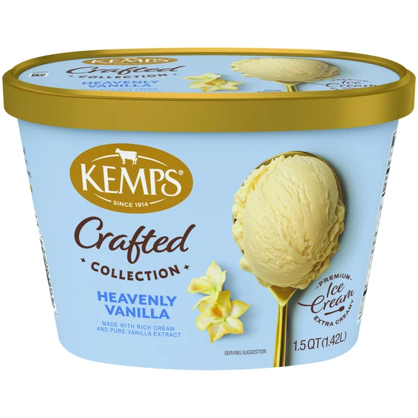 Kemps Simply Crafted Premium Ice Cream, Heavenly Vanilla
