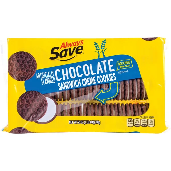 Always Save Chocolate Sandwich Creme Cookies
