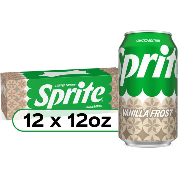 Sprite Vanilla Frost Fridge Pack Cans