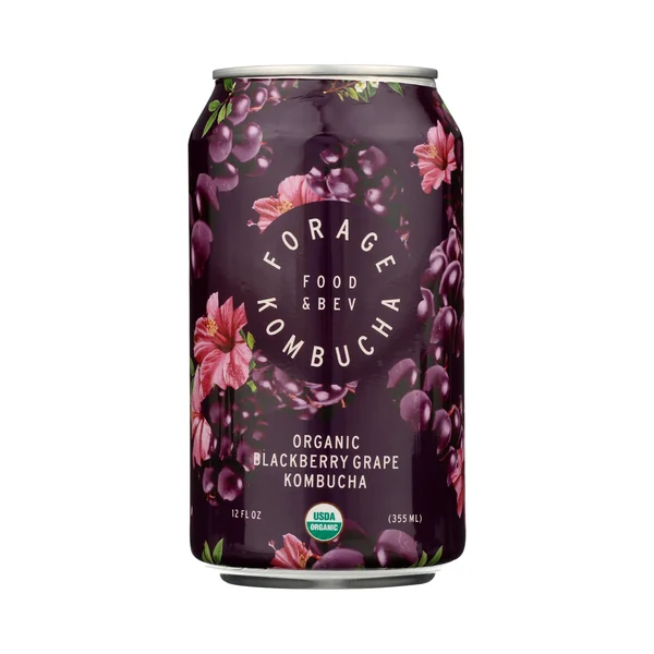 Forage Kombucha Blackberry Grape