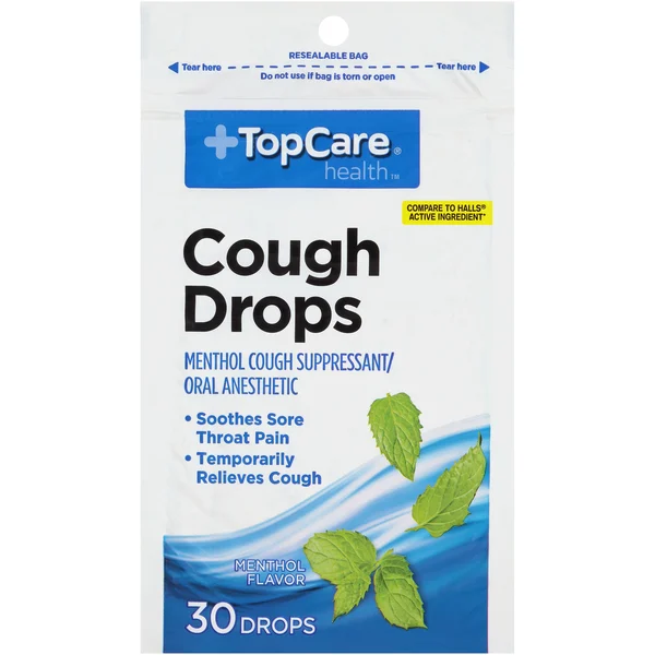 TopCare Menthol Cough Drops