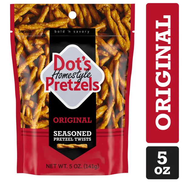 DOT'S Homestyle Pretzels Original Seasoned Pretzel Twists Bag, 5 oz