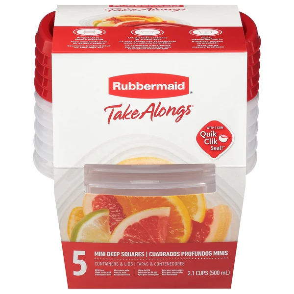 Rubbermaid Containers & Lids, Mini Deep Squares