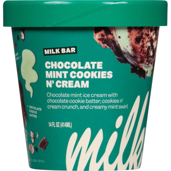 Milk Bar Ice Cream, Chocolate Mint Cookies n' Cream