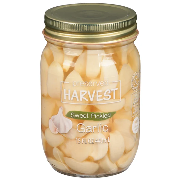 Preserved Harvest Garlic, Sweet Pickled