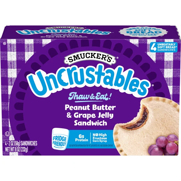 Smucker's Uncrustables Peanut Butter & Grape Jelly Sandwich