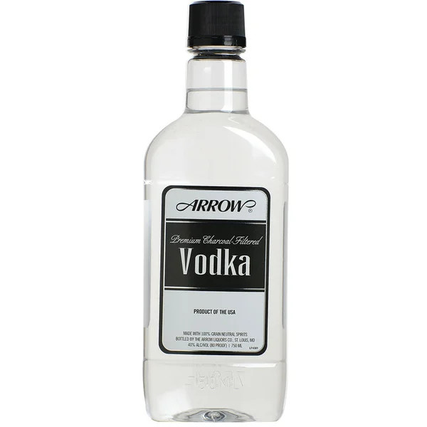 Arrow Vodka 80 Proof Traveler Premium Charcoal - Filtered Vodka