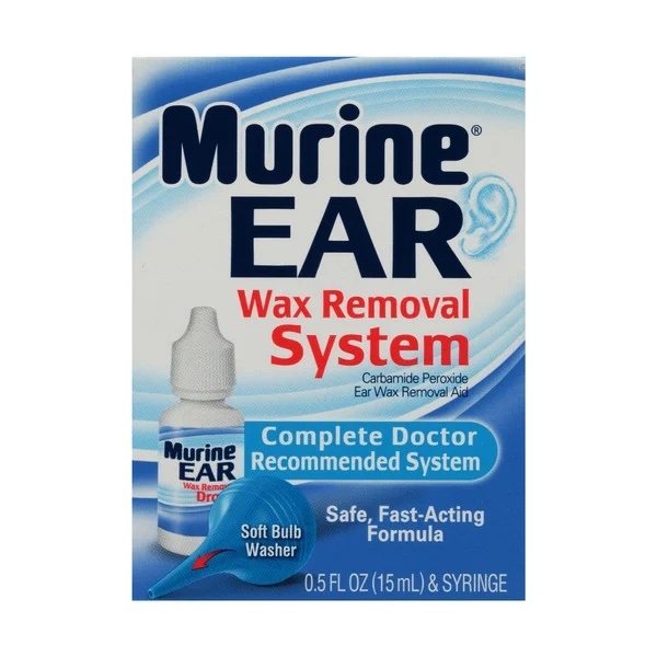 Murine Ear Wax Removal System, Syringe and Ear Drops