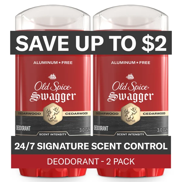 Old Spice Aluminum Free Deodorant for men, Swagger
