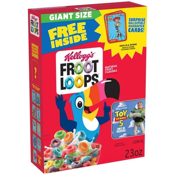 Kellogg's Froot Loops Breakfast Cereal Giant Size