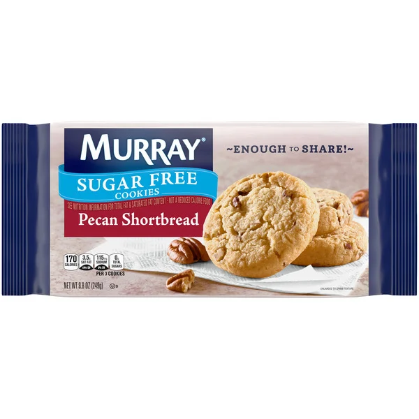 Murray Sugar Free Sugar Free Cookies Pecan Shortbread