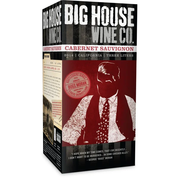 Big House 2014 Bugs Moran Bootleggers Series Cabernet Sauvignon California Red Wine Box