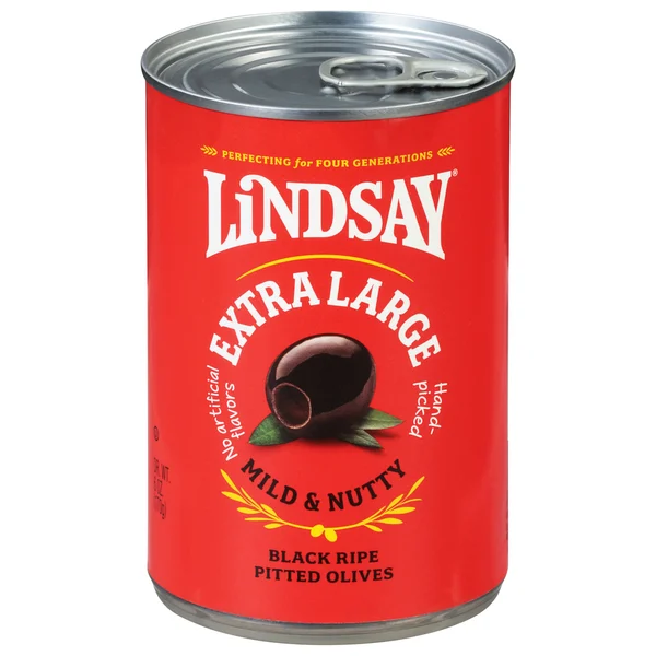 Lindsay Olives, Black Ripe Pitted, Extra Large