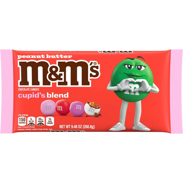 M&M's Peanut Butter Milk Chocolate Cupid's Blend Valentine's Day Candy