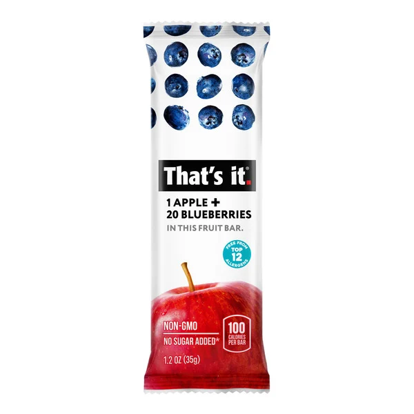 That’s it Apple + Blueberry Fruit Bar