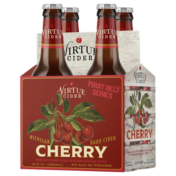 Virtue Cider Michigan Cherry Hard Cider Bottles