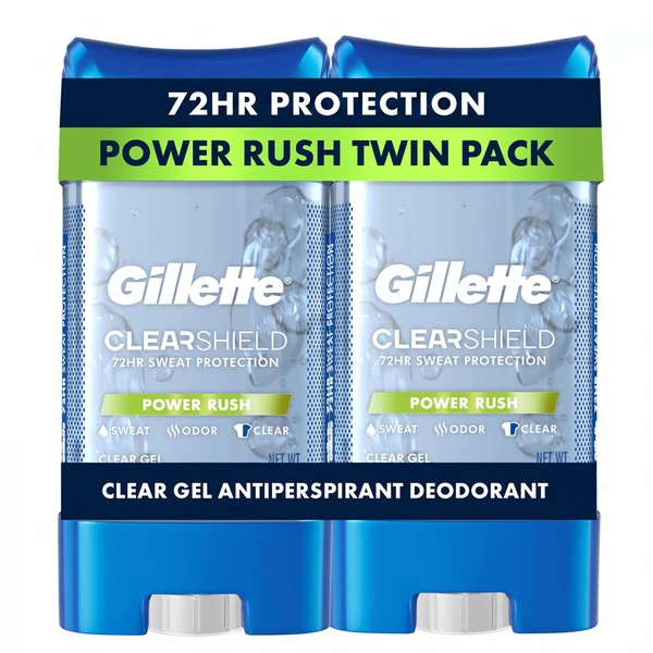 Gillette Clear Gel Antiperspirant Deodorant Power Rush