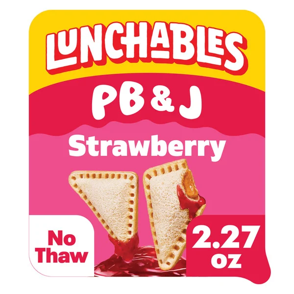 Lunchables PB&J Peanut Butter Sandwich & Strawberry Flavored Dip