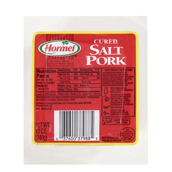 Hormel CURED SALT PORK, VAC-PACK, Pack