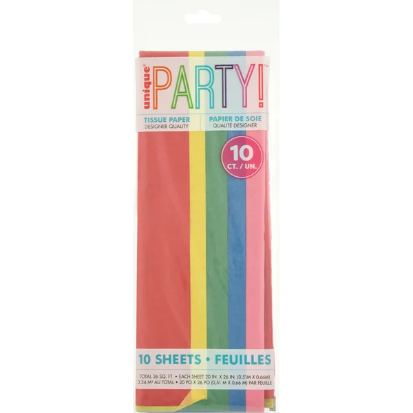 Unique Tissue Paper, Assorted