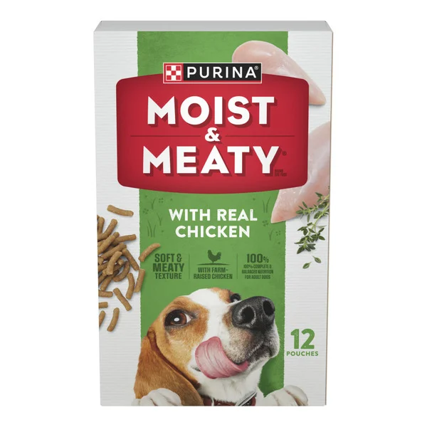 Purina Moist & Meaty With Real Chicken Recipe Soft Dog Food