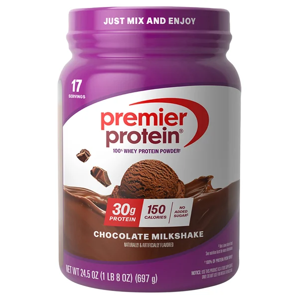 Premier Protein 100% Whey Protein Powder, Chocolate Milkshake, 30g Protein