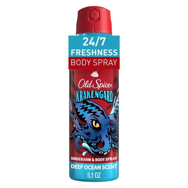 Old Spice Body Spray Deodorant, 24/7 Freshness, Krakengard