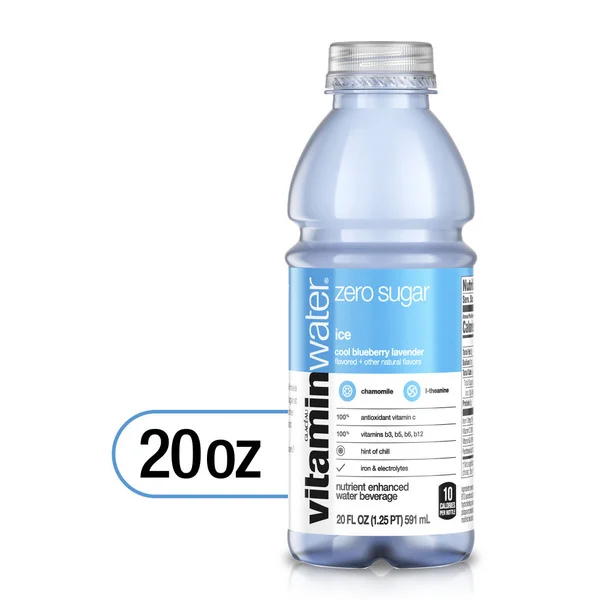Vitaminwater Zero Sugar Ice, Electrolyte Enhanced Water With Vitamins, Blueberry Lavender