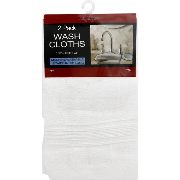 Royal Crest Wash Cloths, 2 Pack