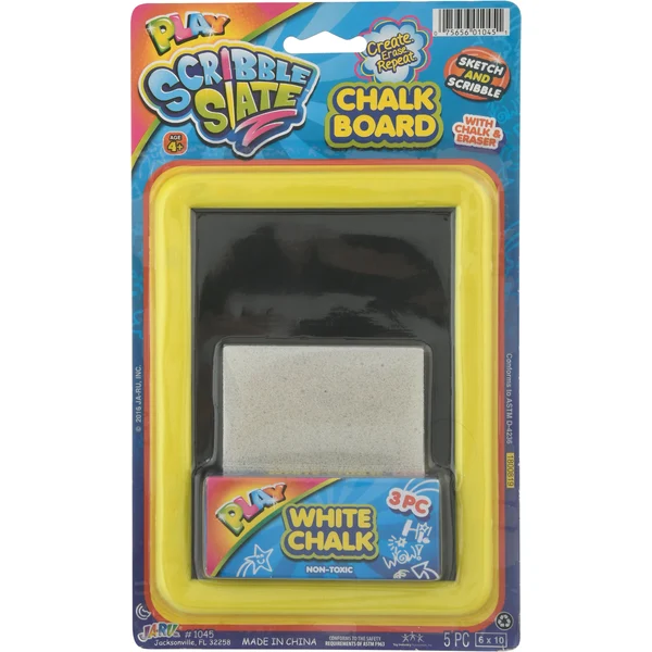 JA-RU Chalk Board, White Chalk, Age 4+