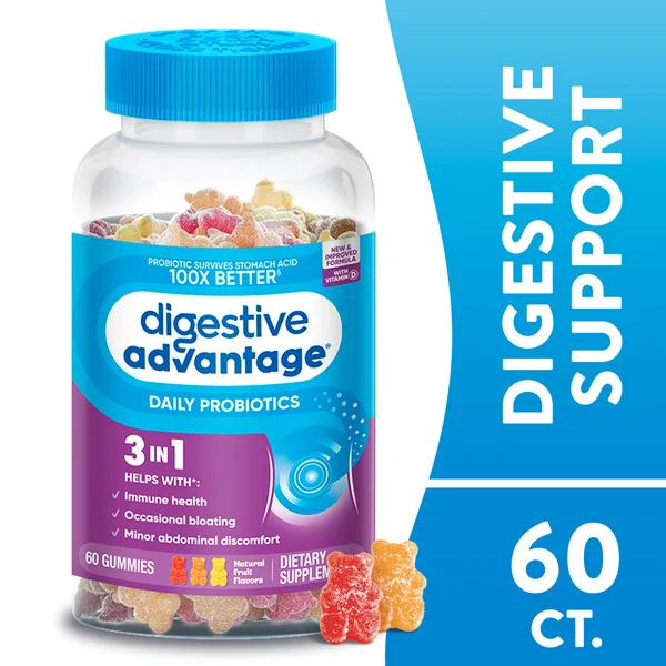 DIGESTIVE ADVANTAGE® Probiotic Gummies Survives Better than 50 Billion