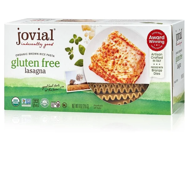 Jovial 100% Organic Gluten Free Brown Rice Lasagna