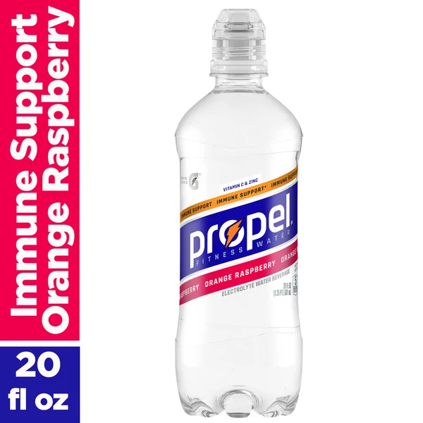 Propel Immune Support Orange Raspberry Zero Sugar Electrolyte Fitness Water