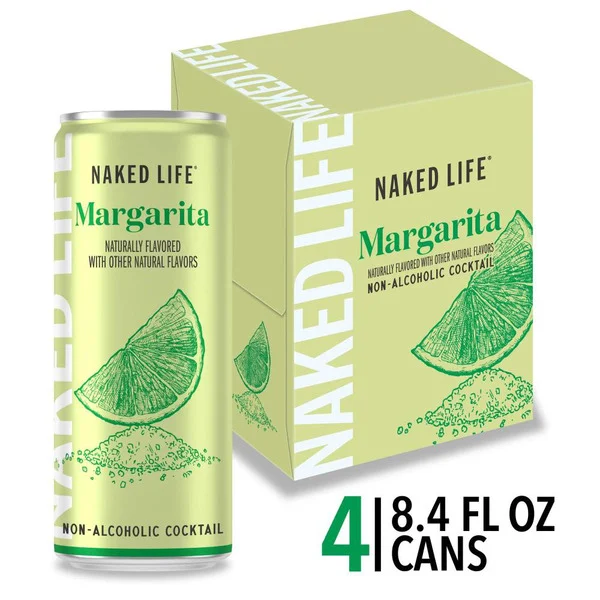 Naked Life Margarita Margarita Non-Alcoholic Cocktail 4 Pack