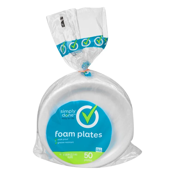 Simply Done 8-7/8" Foam Plates